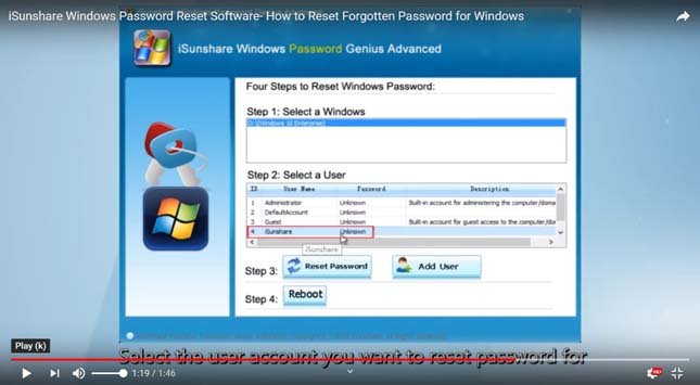 Windows Password Reset