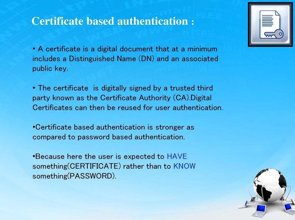 Certificate-based Authentication